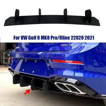 Задна броня за устни дифузьор спойлер сплитер протектор предпазител за VW Golf 8 MK8 Pro/Rline 2020 2021 Canards сплитер кола декорация