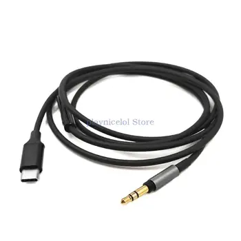 Издръжлив кабел за слушалки найлон плетен за MDR1A 1000XM3 XM4 1AM2 и други модели слушалки E8BA