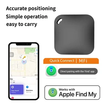 Интелигентен Bluetooth GPS тракер Работа с Apple Намери моето приложение ITag Анти изгубено напомнящо устройство MFI класиран локатор Ключ за кола Pet Kids Finder