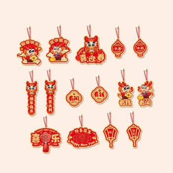 Китайска Нова година Бонсай декорации Висулка Празнични консумативи Етикет: хартия, висулки, пролетен фестивал, украшение, късметлийско дърво, декор
