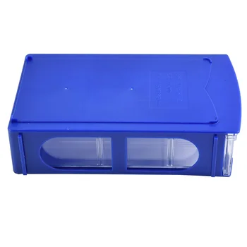  Кутия за съхранение на кутии за части 160 * 95 * 40 мм 80 градуса по Целзий Трайни стифиращи се сгъсти сервизно оборудване синьо / прозрачно
