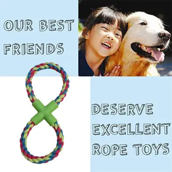 Куче дъвчете играчка Зъби-приятелски въже играчка за кучета Трайни куче въже играчка за средни до породи влекач на война зъби смилане за дъвчащи