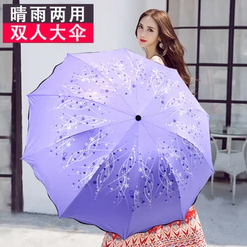 Момиче чадър чадър външен визьор Uv дантела ветроупорен чадър автоматичен голям голям качество естетически Guarda Chuva сенници
