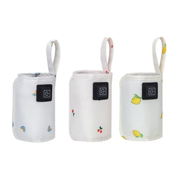  Нагревател за бебешки бутилки Бутилка за хранене Heat Keeper Travel Warmer Cover за адаптирано мляко Затопляне на вода на открито Нагревател за бутилки