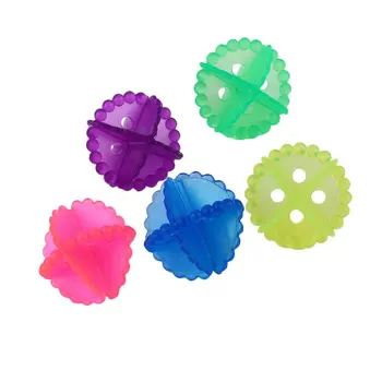 нов 1 бр. Полезни прозрачни топки за пране Топки за пране на тъкани Инструмент за почистване на дрехи Силиконова топка за лична хигиена Цвят Random