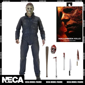 Оригинален NECA Майкъл Майърс 60644 Хелоуин - убива 2021 - 7 инча действие фигура модел фигурка играчка Хелоуин подарък в наличност