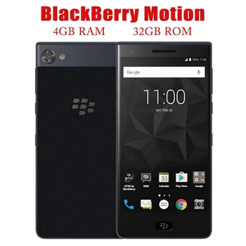 Оригинален отключен BlackBerry Motion мобилен телефон 32GB ROM 4GB RAM мобилен 12MP камера смартфон Bluetooth сензорен екран WiFi бар