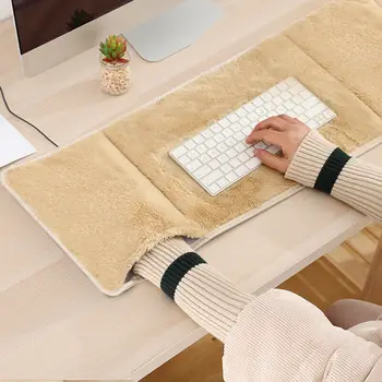 Плюшена подложка за мишка клавиатура лаптоп подложка компютър топло бюро мат офис затопляне USB отопляема мишка подложка мишка ръка топло китката подкрепа