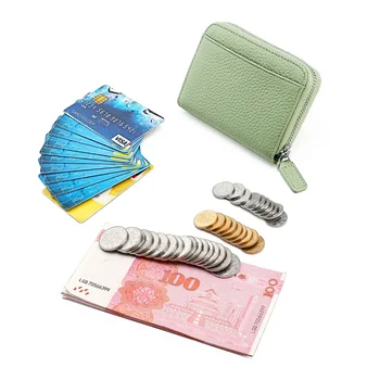 Реална чанта за пикап Чанта за органна карта Rfid против кражба четка цип промяна карта чанта Мъжка и дамска чанта