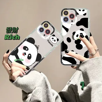 Сладък забавен панда Калъф за телефон за Redmi 7 8 9 A За Redmi Note 5 7 8 9 10 11 Pro Max 4G 5G Funfas
